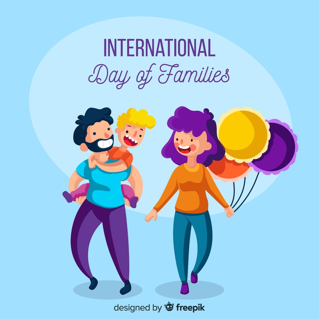 happy International day of families 2019 illustration