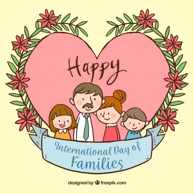 happy International day of families greeting card