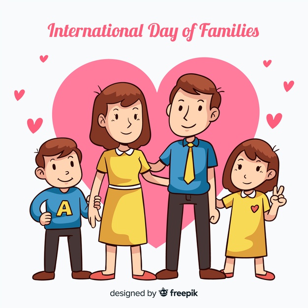 happy International day of families illustration