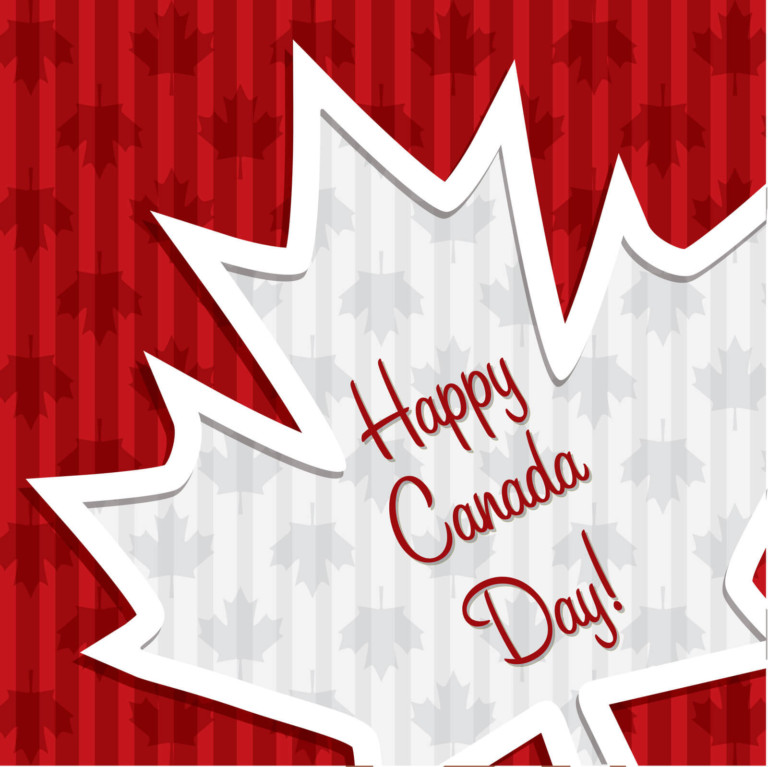 happy canada day maple leaf picture