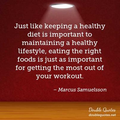 just like keeping a healthy diet is important to maintaining a healthy lifestyle, eating the right foods is just as important for getting the most out of your workout. marcus samuelsson