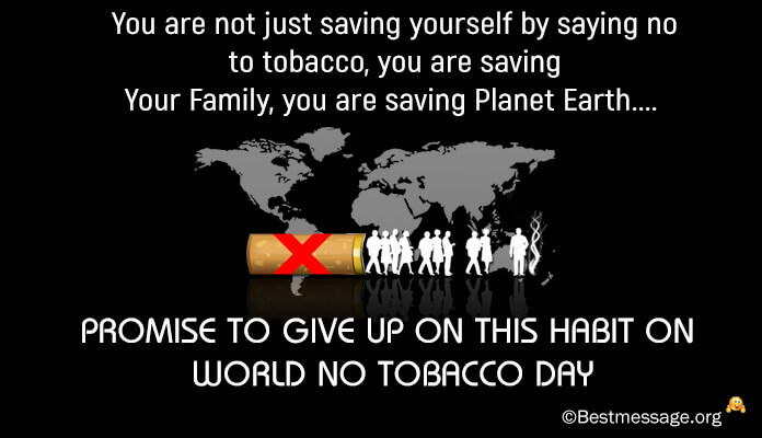 promise to give up on this habit on world no tobacco day