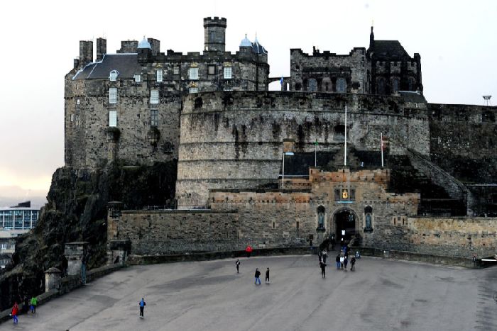 Edinburgh Castle entrance view