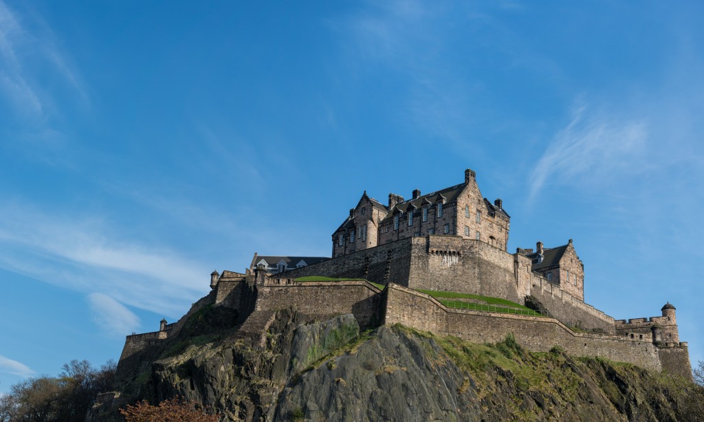 Edinburgh Castle gothic view