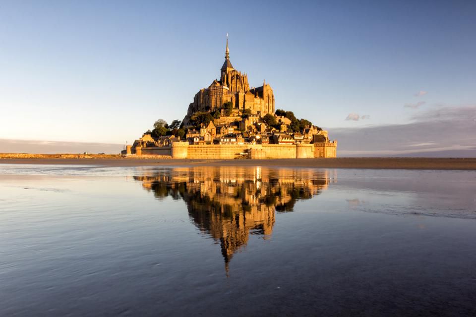 Mont St. Michel in normandy, france