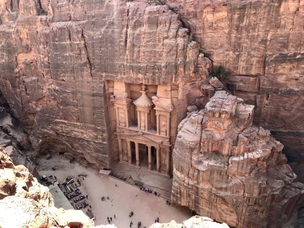 aerial view of the Petra
