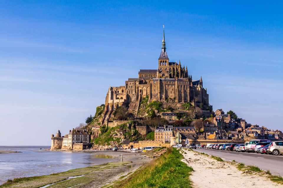 amazing view of the mont st. michel