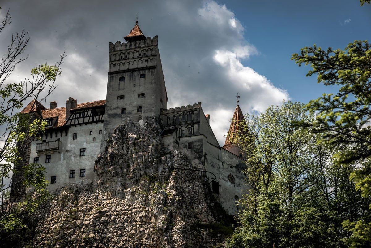 back side view of the Bran Castle