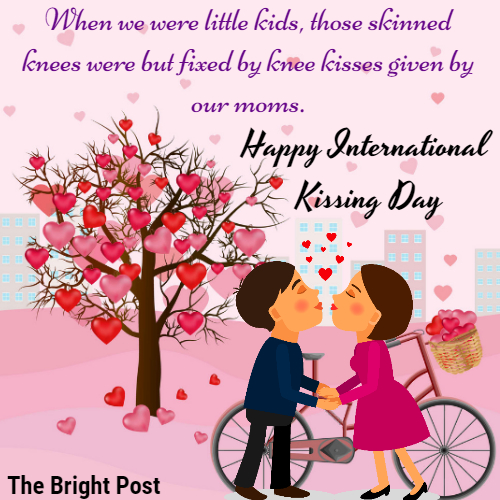 happy International Kissing Day wishes card