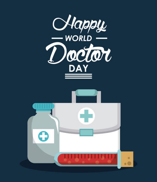 World doctor day icon vector illustration graphic design