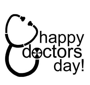 happy doctors day stethoscope clipart