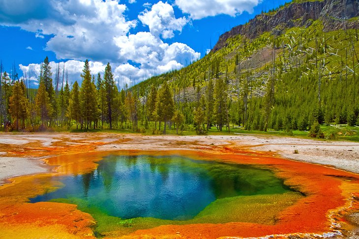 incredible view of the yellowstone national park