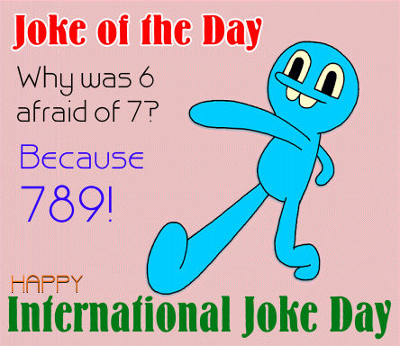joke of the day happy international joke day gif