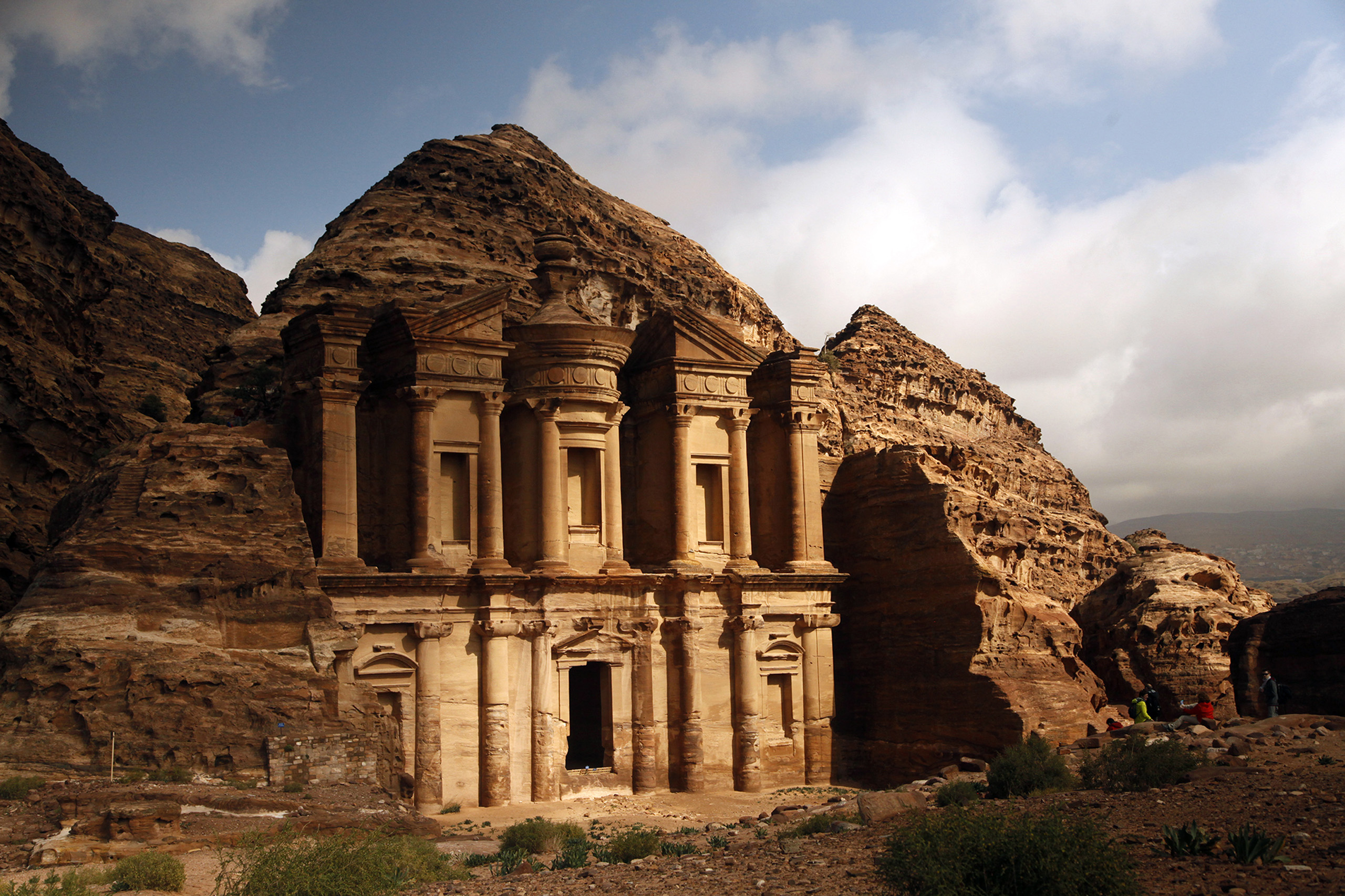the monastery in petra, jordan
