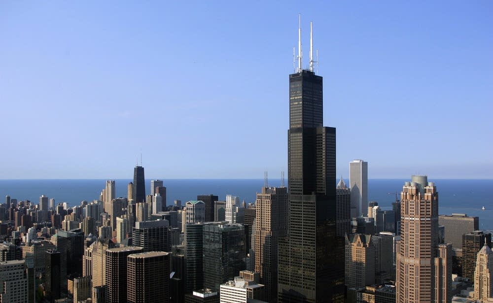 The Chicago skyline featuring the Sears