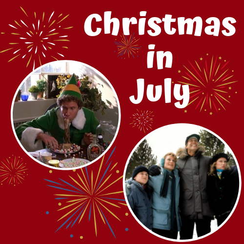 christmas in july greeting card