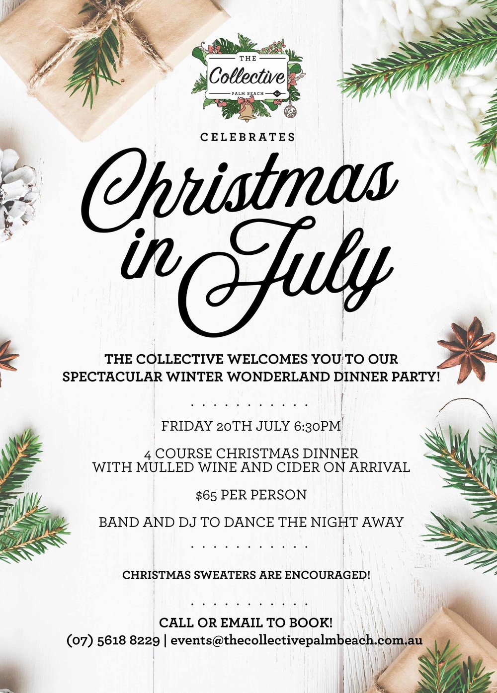 christmas in july poster