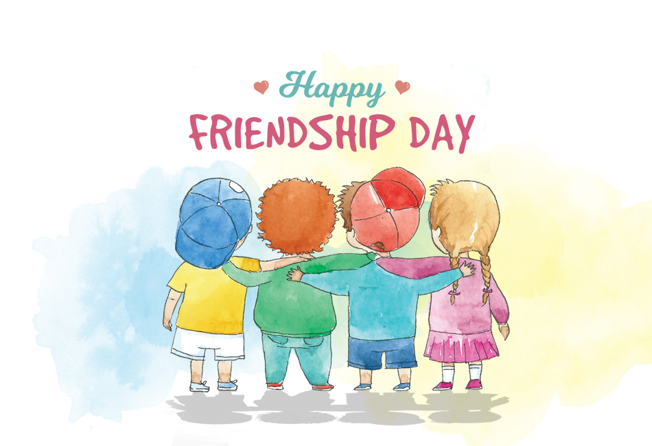 happy friendship day friends painting