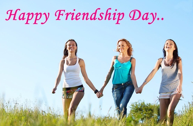 happy friendship day three girl friends