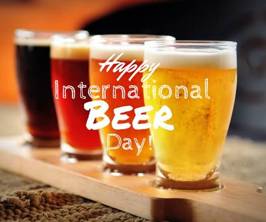 happy international beer day beer mugs