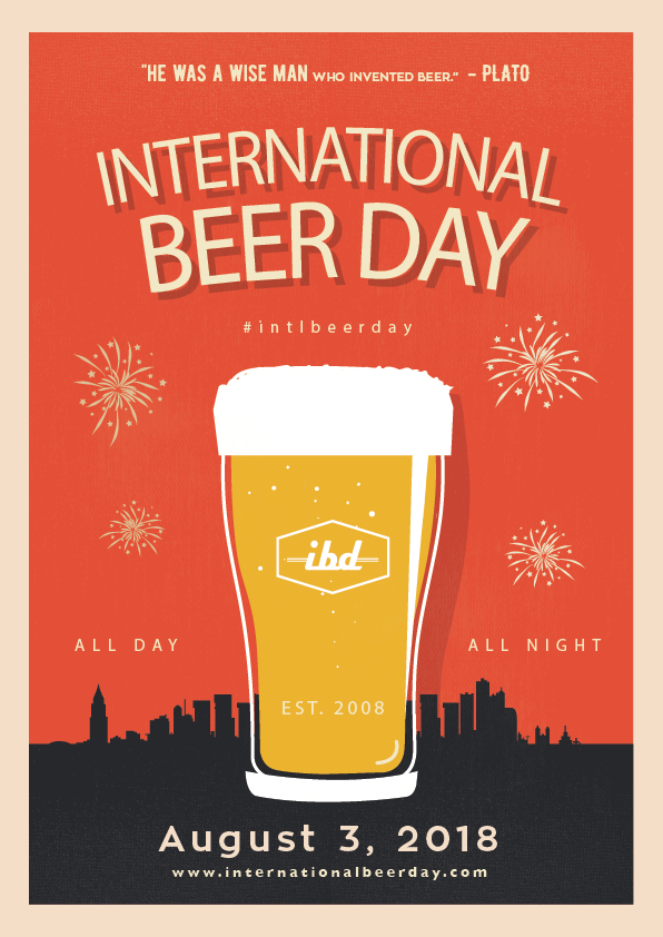 international beer day poster