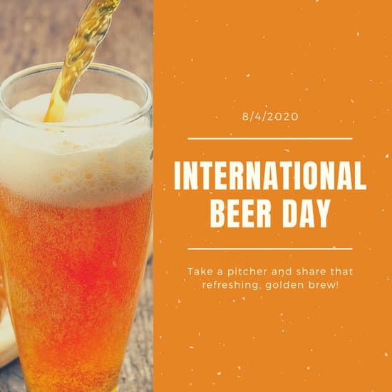 international beer day take a pitcher and share
