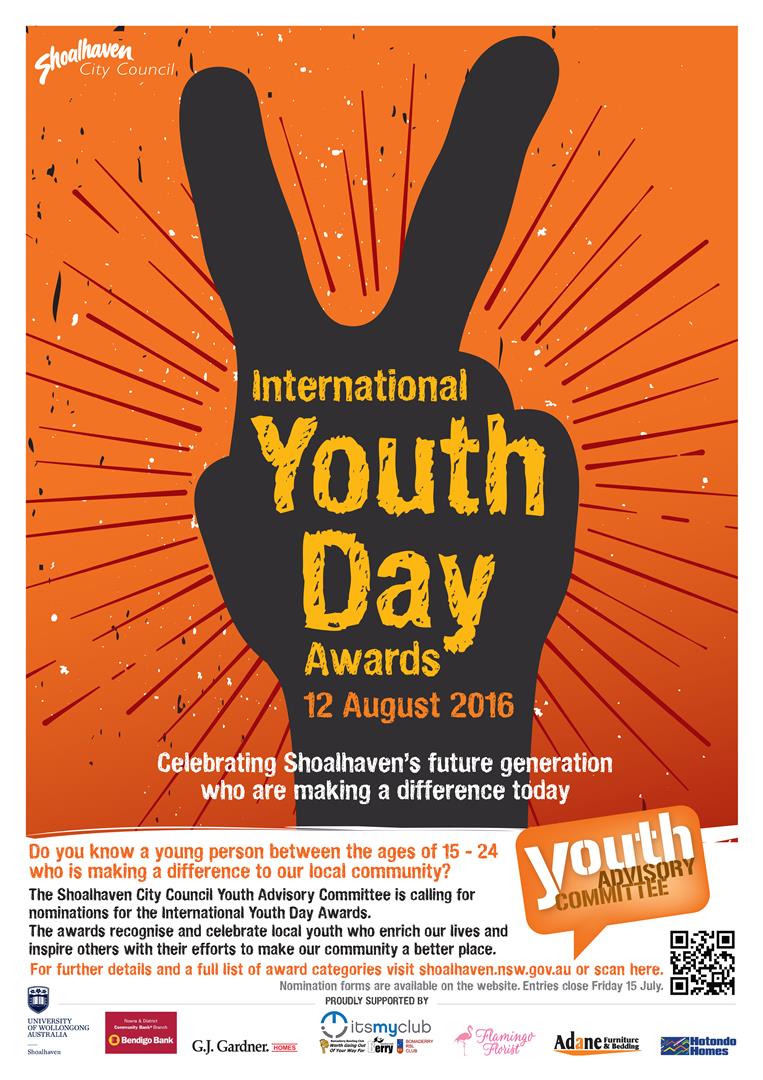 international youth day awards card