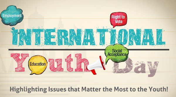 international youth day highlighting issues that matter the most to the youth