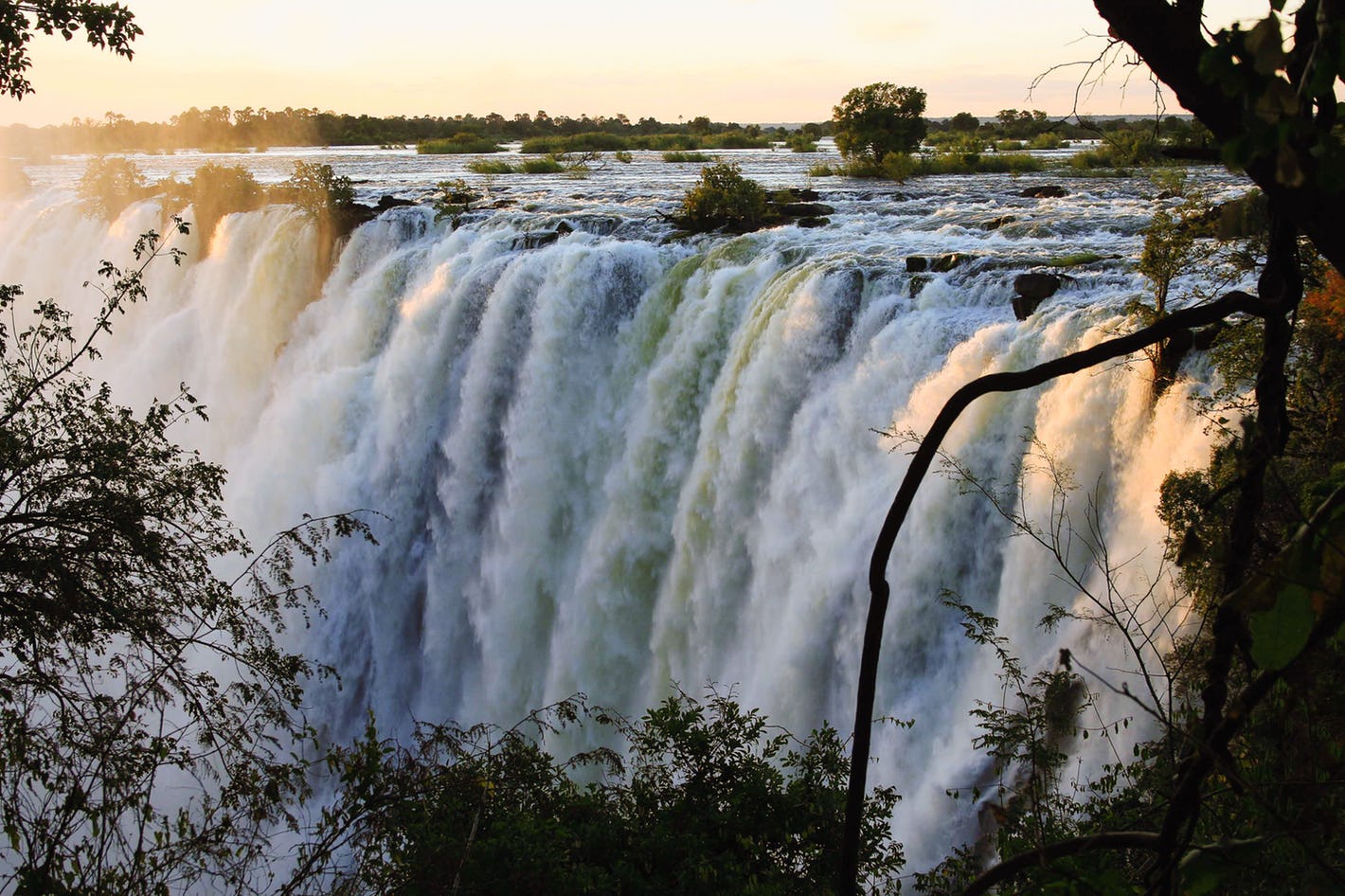 stunning view of the Victoria Falls