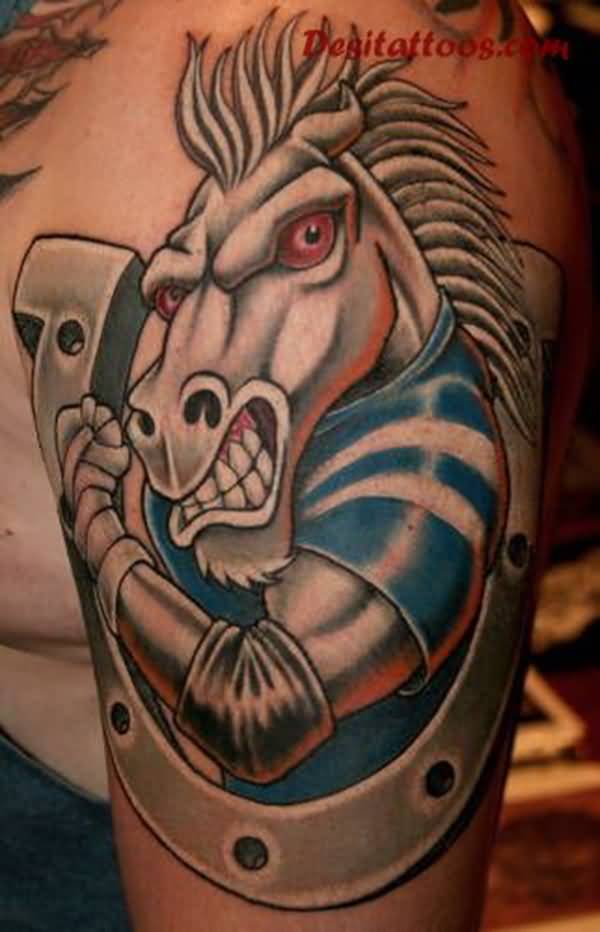 Amazing American football team Indianapolis Colts Tattoo design