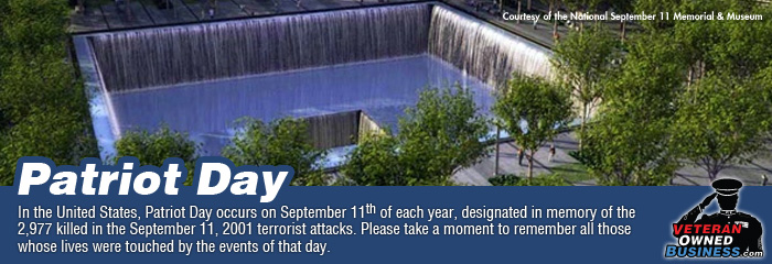 In united state patriot day occurs on sept 11th of each year designated in memory of the 2,977 killed in the sept 11,2001 terrorist attacks