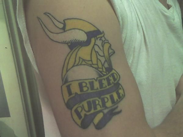 Minnesota Vikings – I bleed purple tattoo