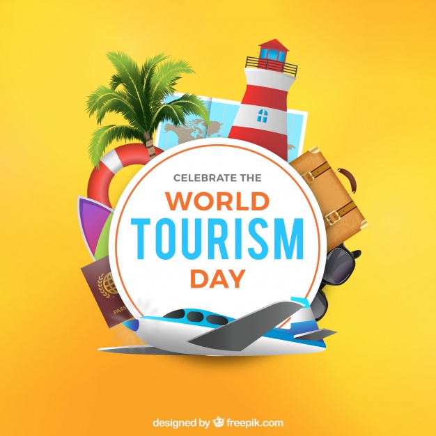 celebrate the world tourism day illustration