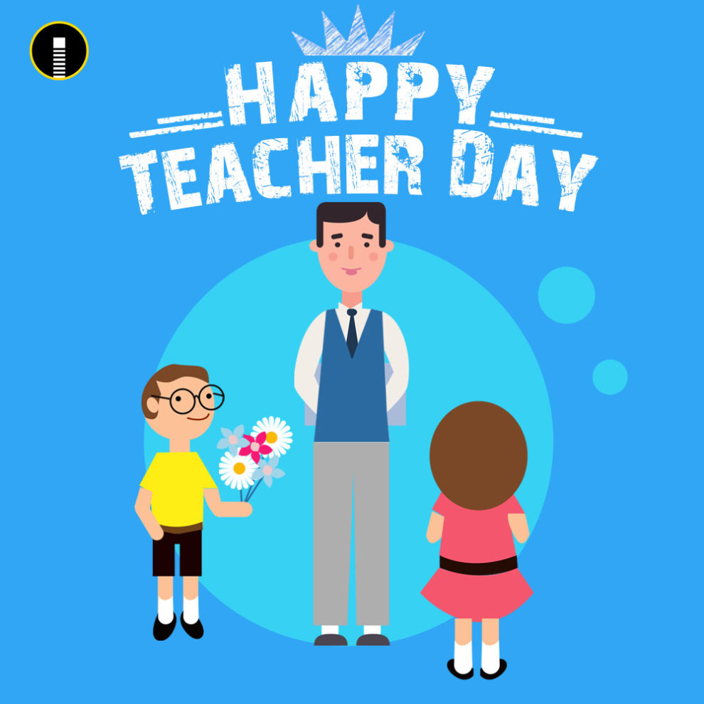 happy teachers day teacher with kid