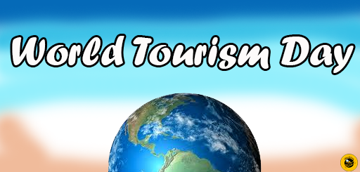 world tourism day earth globe banner