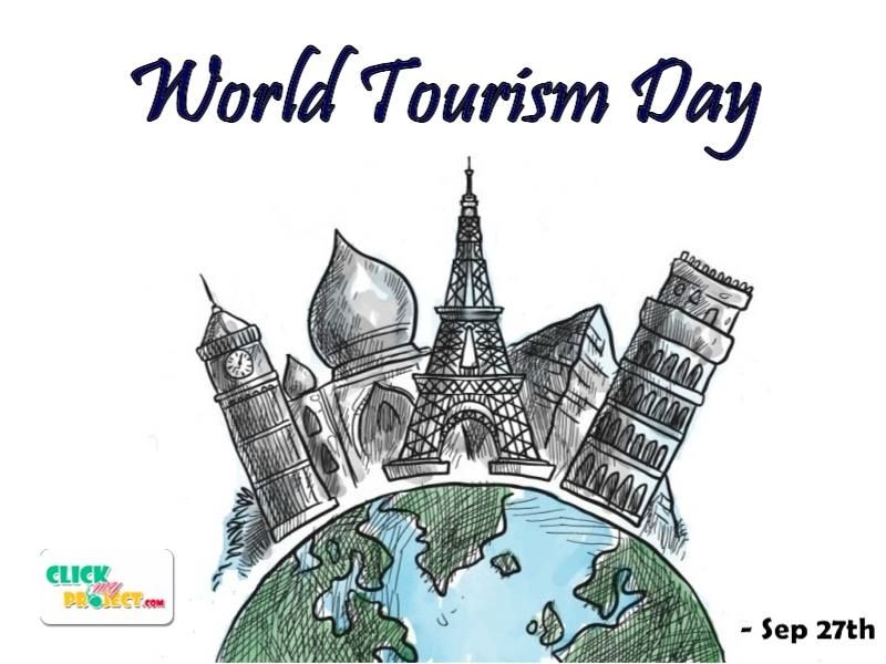 world tourism day september 27 illustration