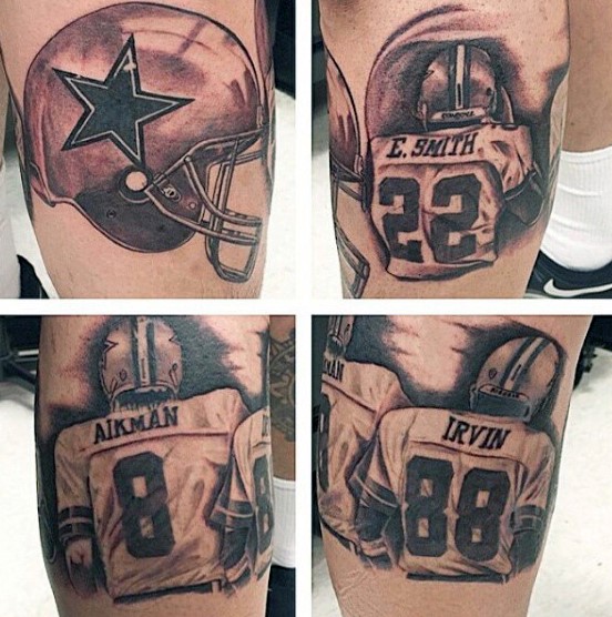 Amazing 4 Dallas Cowboys Fan Tattoos