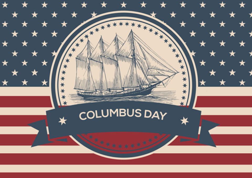 American Flag – Columbus Day Vector