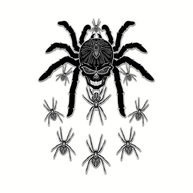 Spider Skull Tarantula Tattoo Design Ideas By TeePublic