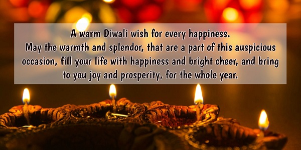 a warm diwali wish for every happiness