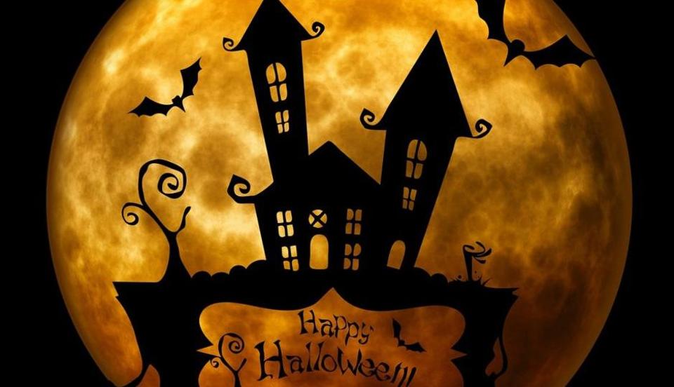 happy Halloween haunted house