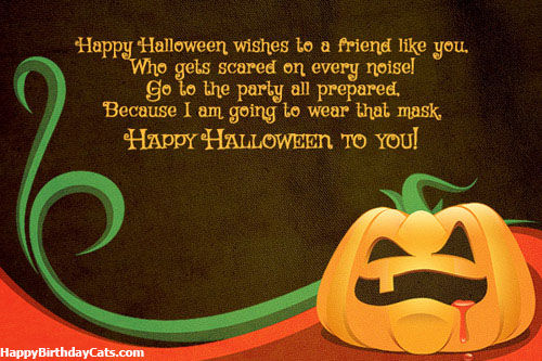 happy Halloween wishes to a friend like you