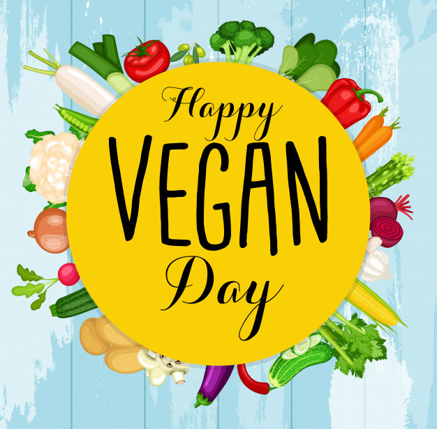 happy vegan day card