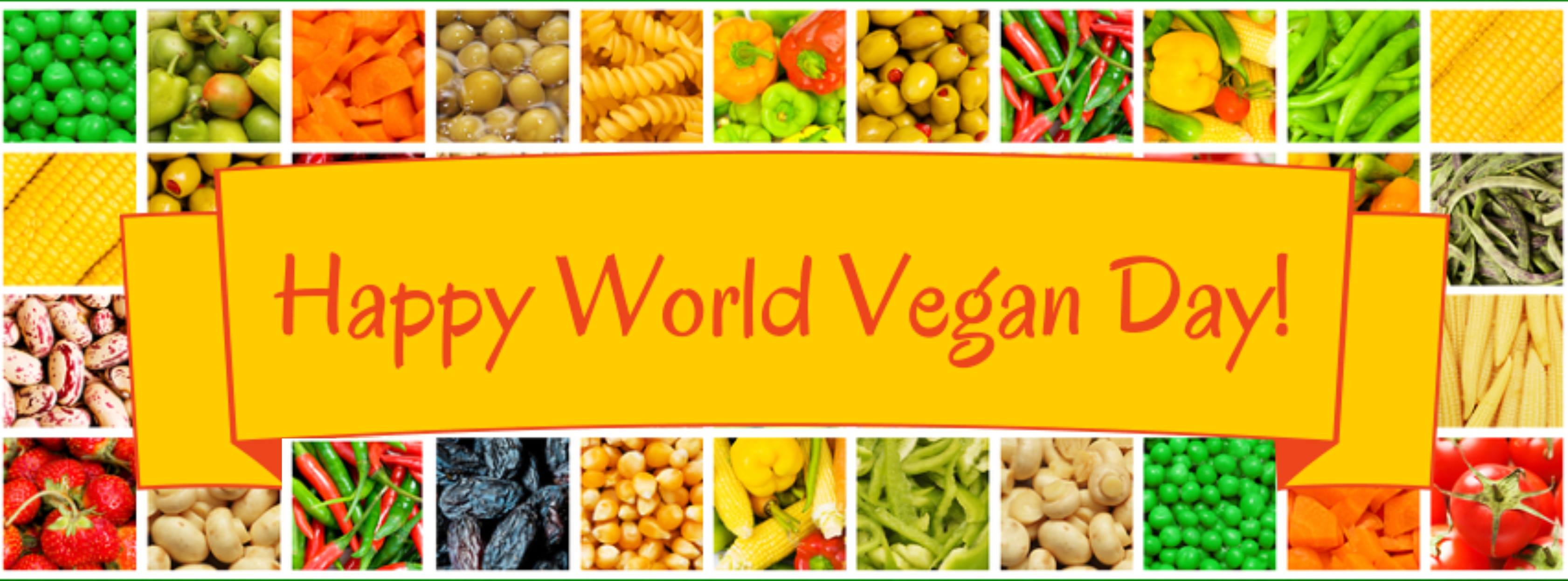 happy world vegan day banner