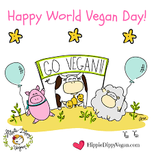 happy world vegan day go vegan