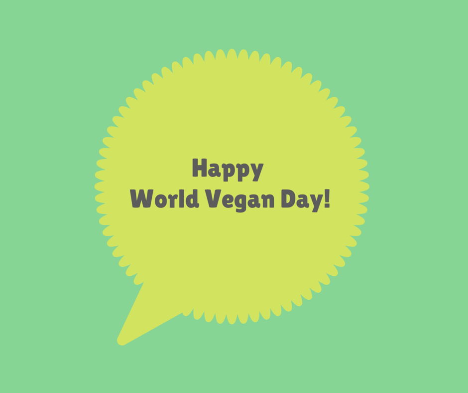 happy world vegan day sticker