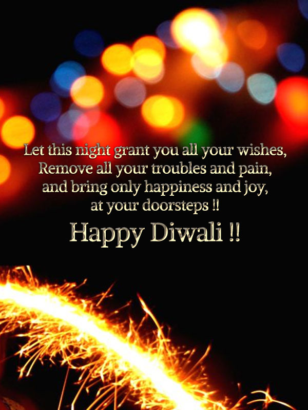 let this night grand you all your wishes happy diwali