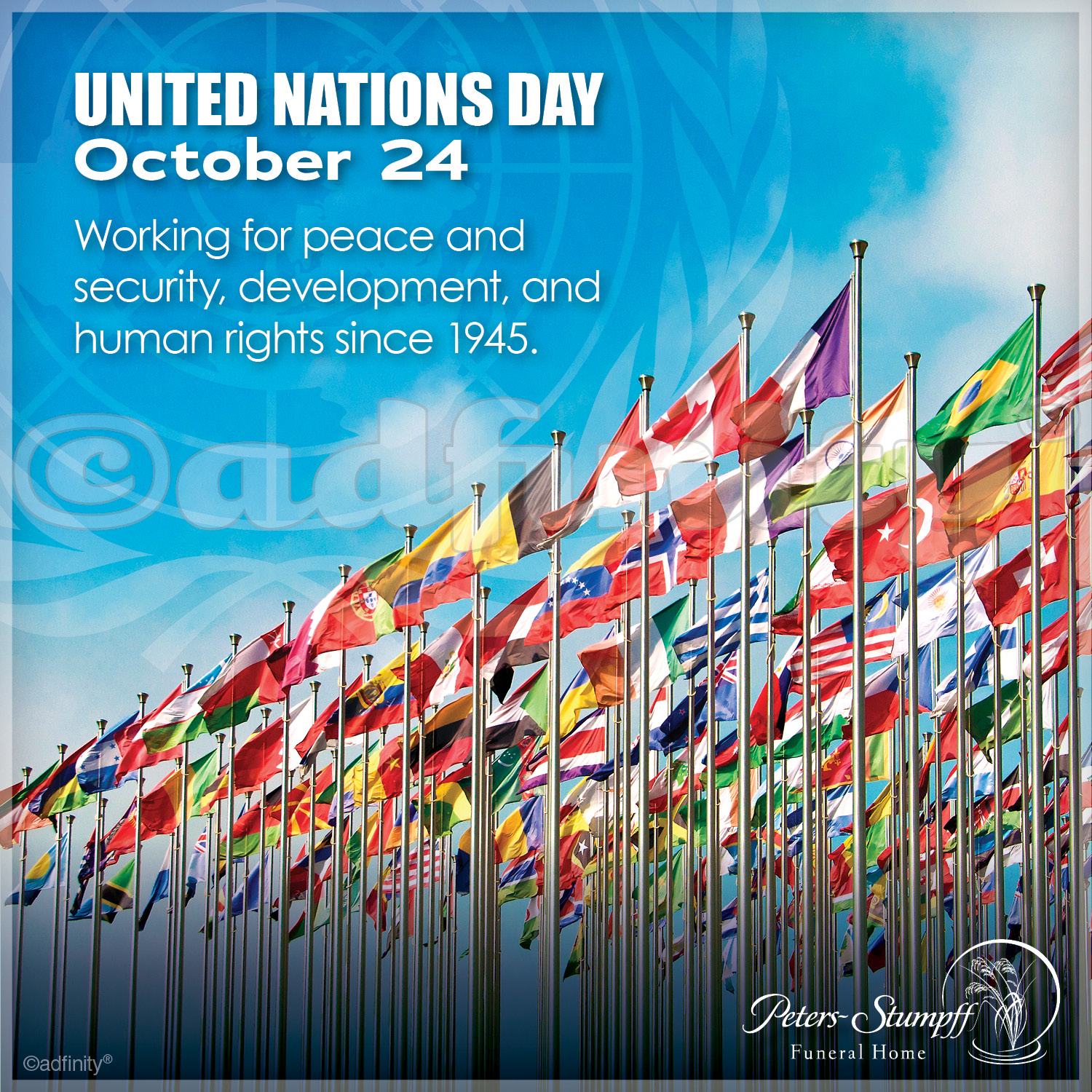 united nations day october 24 working for peace and security, development and human rights since 1945