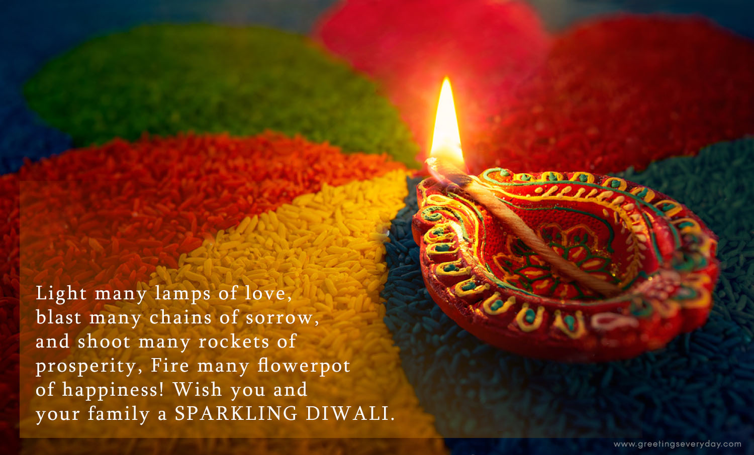 wish you and your family and sparkling diwali