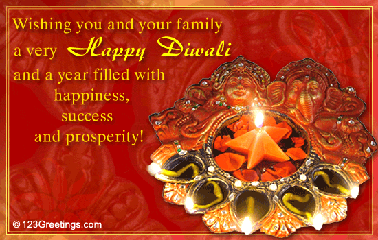 wishing you and your family a very happy diwali and a year filled with happiness, success and prosperity